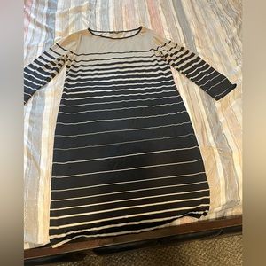 Black and cream dress